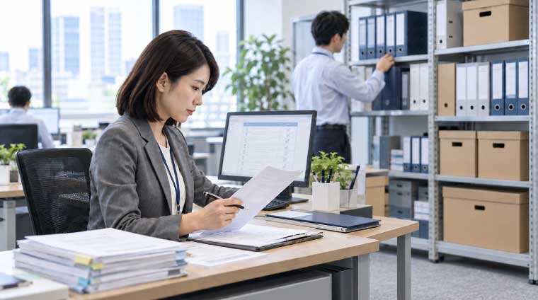 移管対象外文書の適正処理のイメージ図