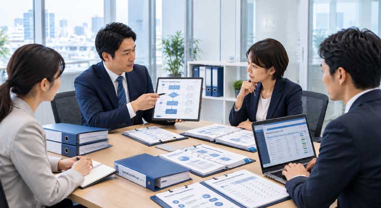 承継後の文書運用ルール整備のイメージ図