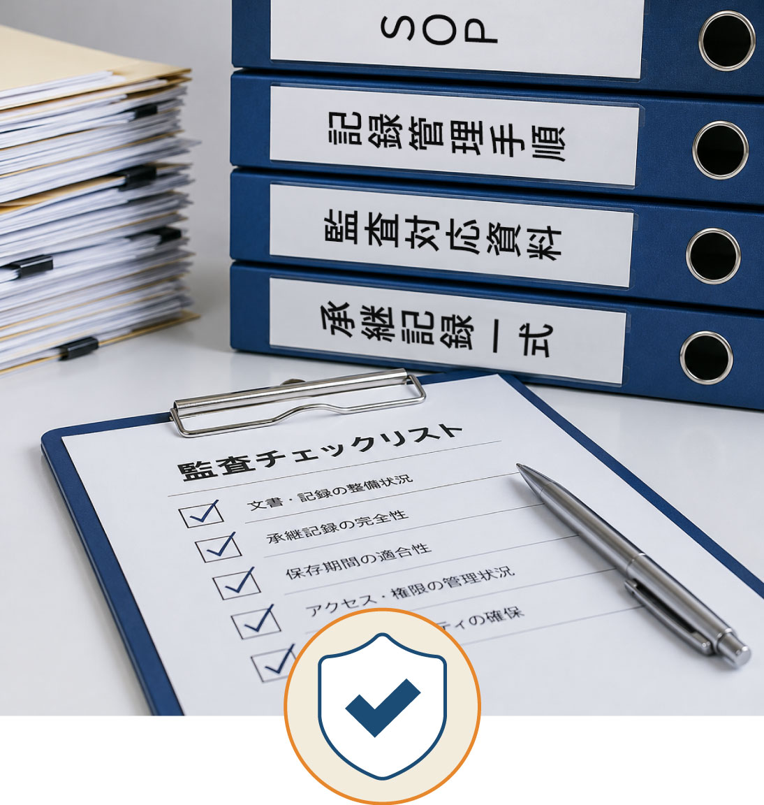 PMDA査察にも対応できる状態で承継したい