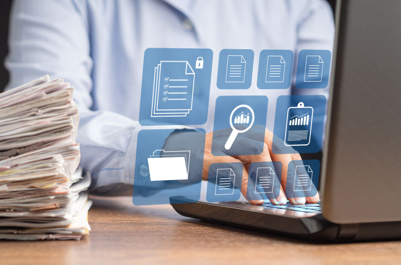 業務のペーパレス化のイメージ画像